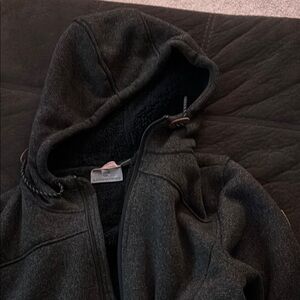 Chic Black Hooded Jacket